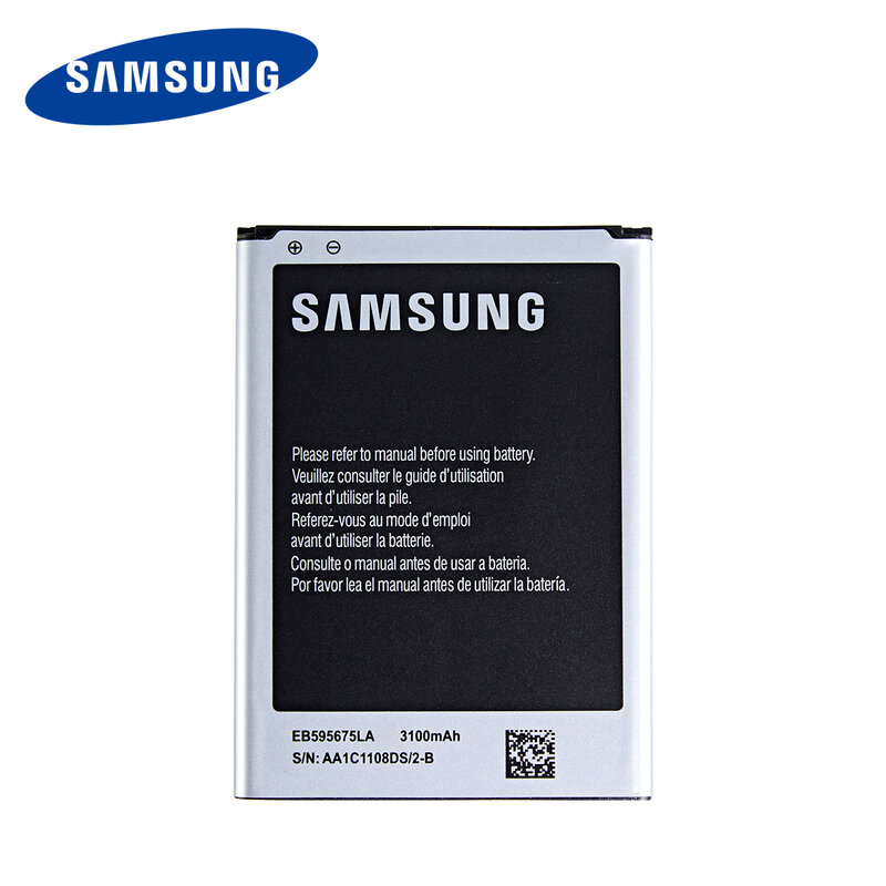 Оригинальный аккумулятор SAMSUNG EB595675LU EB595675LA, 3100 мАч, для Samsung Galaxy Note 2, N7108, N7108D, N7105, N7100, N7102, N719, T889, i605