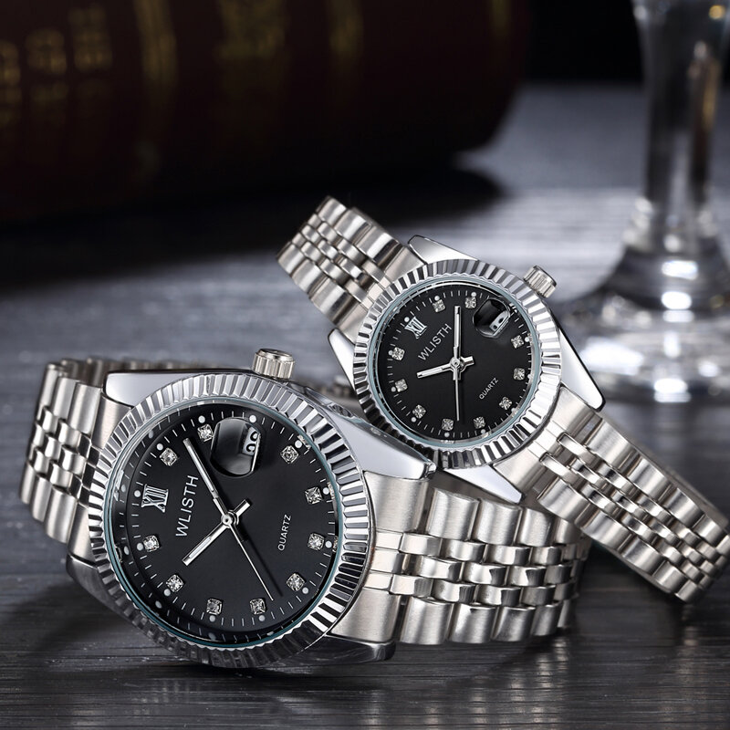 Luksusowe marki zegarki dla par moda damska wodoodporny zegarek kwarcowy biznes mężczyźni kobiety wrist watch dziewczyna zegar relogio masculino