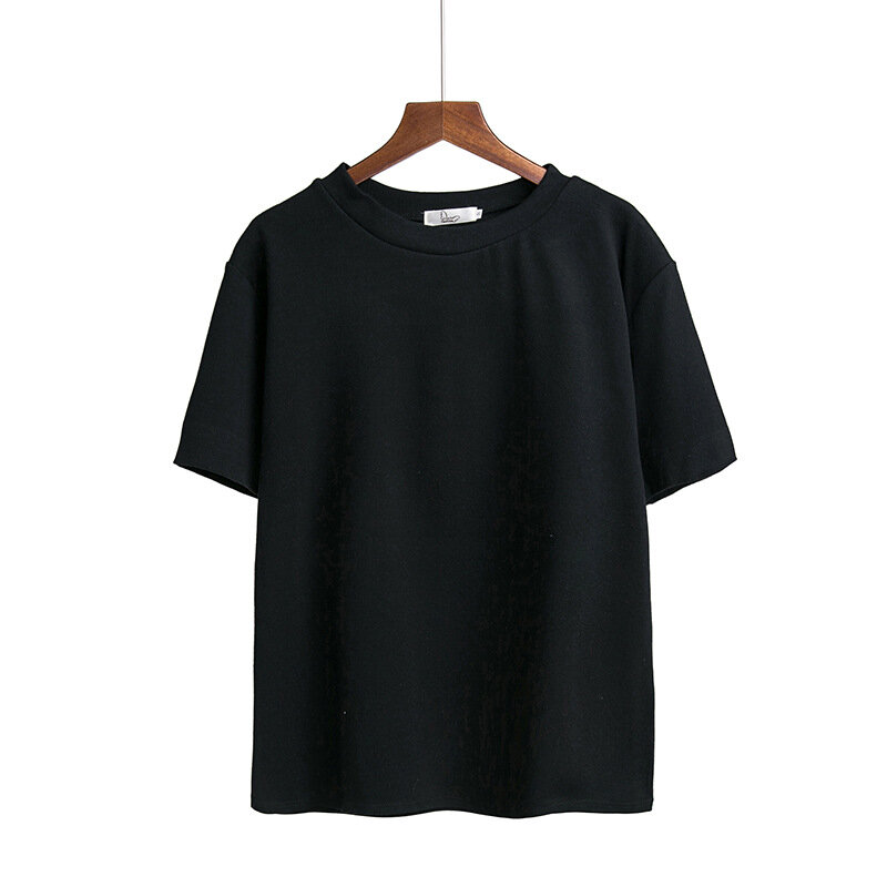 Été Nouveau T-shirt Oversize Simplicité Solide Décontracté Lâche T-shirt pour Les Femmes T-shirt Harajuku O Cou manches courtes Hauts Femelle