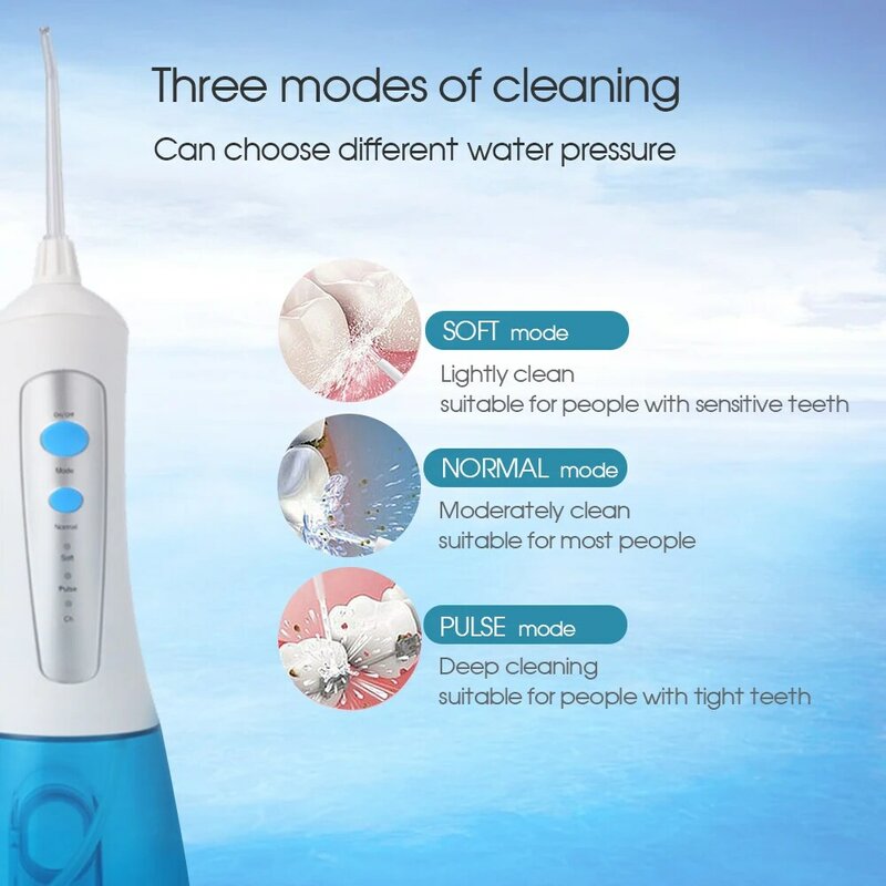 Boi-irrigador Dental recargable por USB para implantes de ortodoncia, irrigador Oral eléctrico de pulsos de agua, 278ml