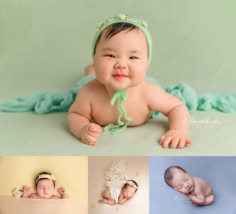 Couverture en coton pour séance Photo de bébé, arrière-plan pour séance Photo de nouveau-né, accessoire pour Studio Photo