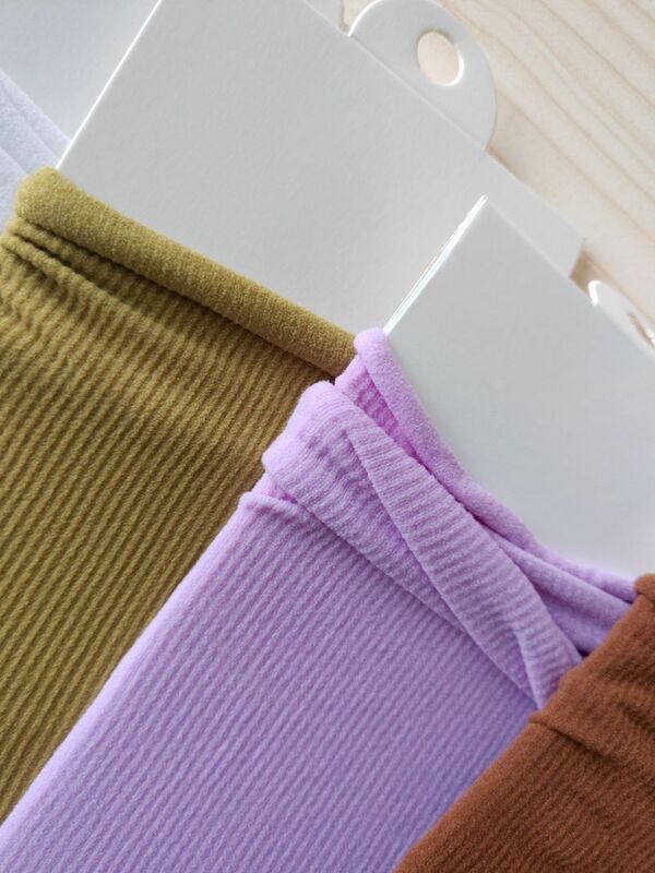 Calcetines de verano finos para mujer, versión coreana, de terciopelo, color sólido, rizador, hielo