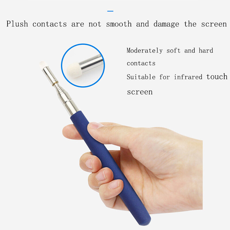 Penna per lavagna professionale Touch testa in feltro di alta qualità 1 metro puntatore per insegnante telescopico in acciaio inossidabile colore casuale