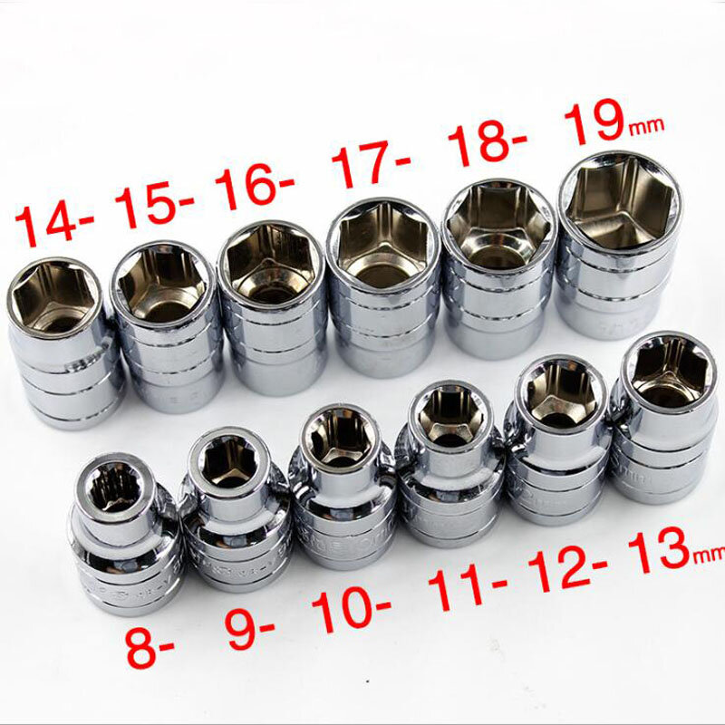 13Pcs T-type Handle Spanner Socket Wrench Set Outer Hexagon Wrench Multifuctional Removable transferable Repair Tool Hand Tools