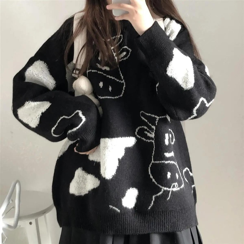 Luźny sweter sweter jesień/zima w nowym stylu studentka koreańska wersja sweter uniwersalny płaszcz trend darmowa wysyłka 2021