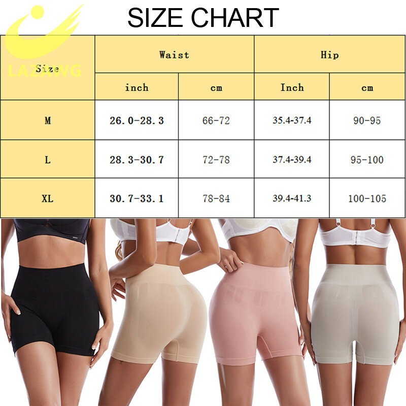 LAZAWG Seamless Body Shaper Control Panties Butt Lifter Lingerie Shapewear Medium Waist Control Women Thigh Slim Belly Shorts