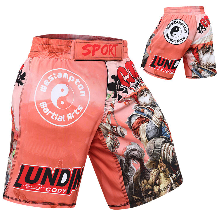 Chie Lundin-pantalones cortos con estampado para hombre, pantalón corto de fibra de secado rápido, cómodo, nuevo estilo de moda, MMA, 2022