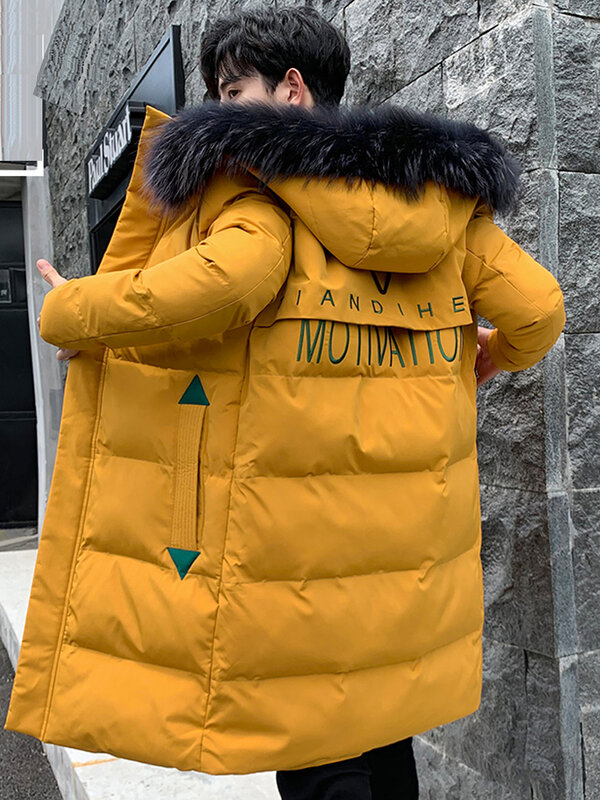 Manteau Long à capuche pour homme, Parka imperméable et décontracté, couleur unie, collection automne hiver 2021