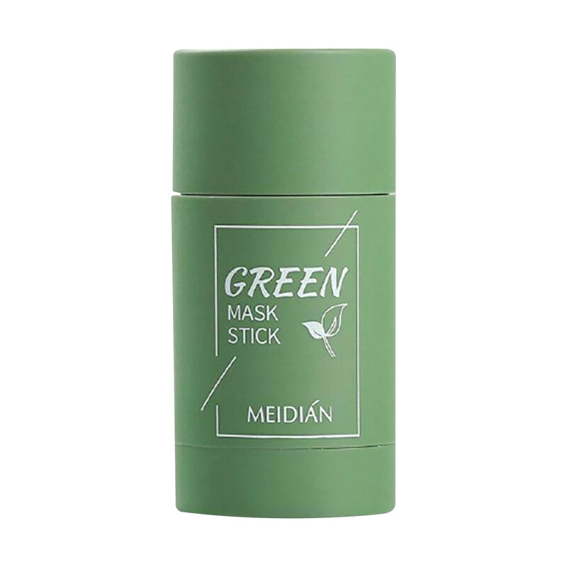 Masque purifiant au thé vert, contrôle de l'huile, Anti-acné, à l'aubergine, solide, fin