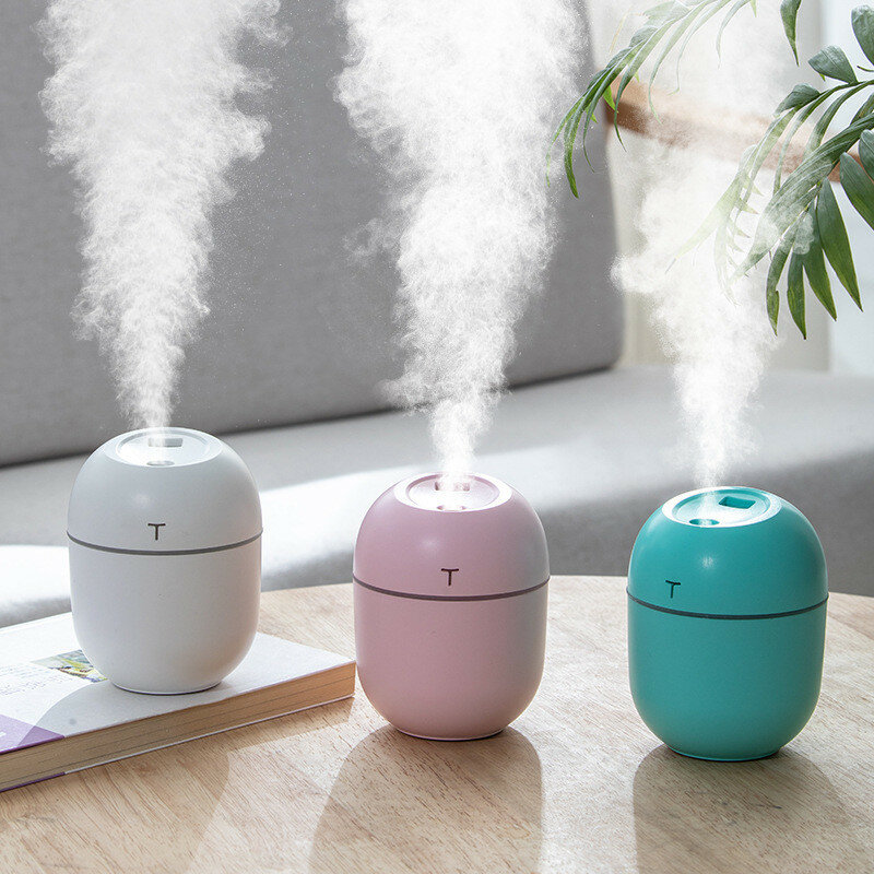 Ultrasonic Mini Air Humidifier Aroma Essential Oil Aromatherapy Diffuser for Home Car Fogger Mist Maker with Night Lamp