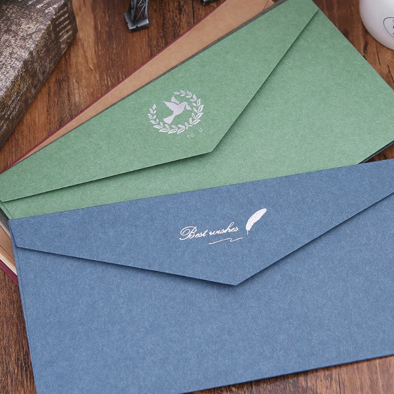 10 Uds. Sobres de papel Retro de diseño Vintage para Carta tarjetas de felicitación invitaciones a fiesta de boda