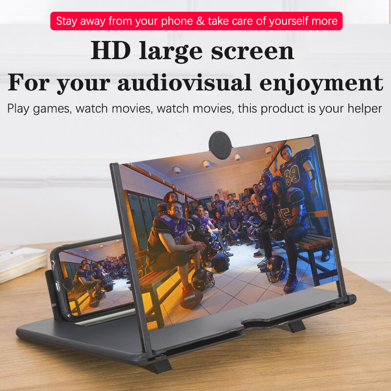Orsda-14 인치 3d 전화 화면 증폭기, HD 눈 보호 디스플레이 비디오 범용 화면 증폭기 모든 스마트 폰 지원