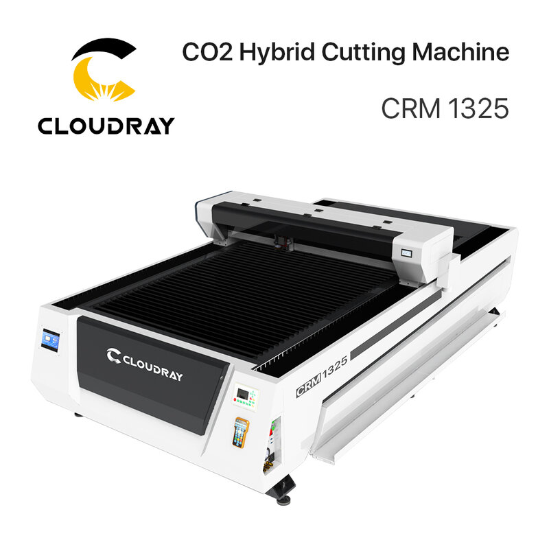 Cloudray 130 W-150 W/300 W CO2 Macchina di Taglio CR1325/CR1325S/CRM1325 con S & un Refrigeratore 5200AH