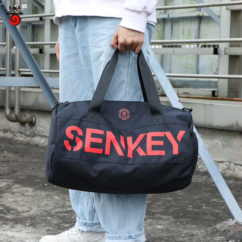 SenkeyStyle عادية لاغاج حقائب الجيم سعة كبيرة حقيبة ظهر للسفر عالية الجودة مقاوم للماء القماش الخشن عطلة نهاية الأسبوع حقيبة يد رياضية