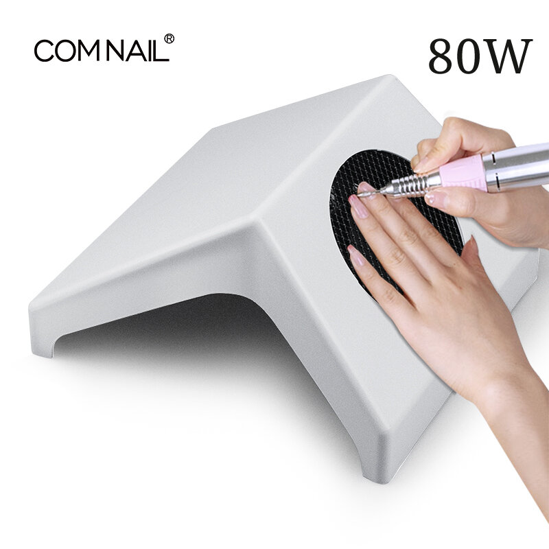 80W Nail Vacuum Cleaner Strong Suction Fan With Free Dust Bag for Nail Art Salon Manicure Nail Dust Collector Nail Art Equipment