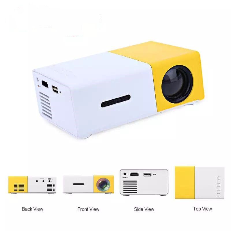 Домашний светодиодный мини-проектор YG300Pro с поддержкой 1080P, HDMI, USB, аудио, портативный проектор, медиаплеер, кинотеатр, медиаплеер, проектор