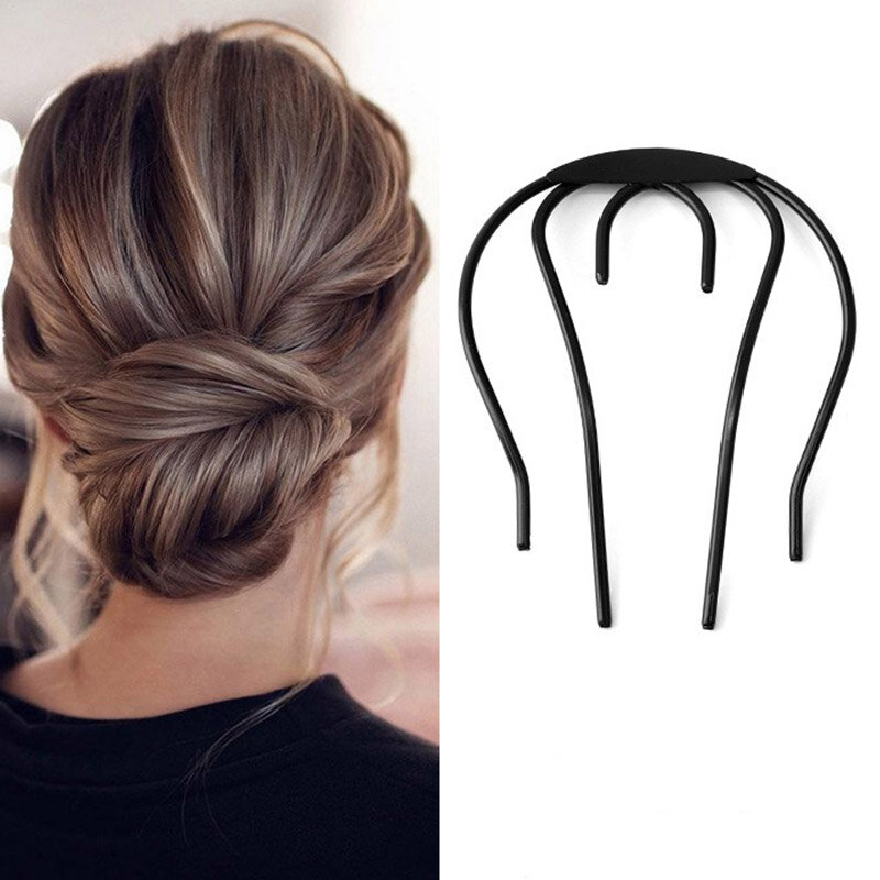 Pinzas simples para el cabello en forma de U, pasadores de Metal portátiles, soporte para el cabello, horquilla para niña, accesorios de peinado DIY