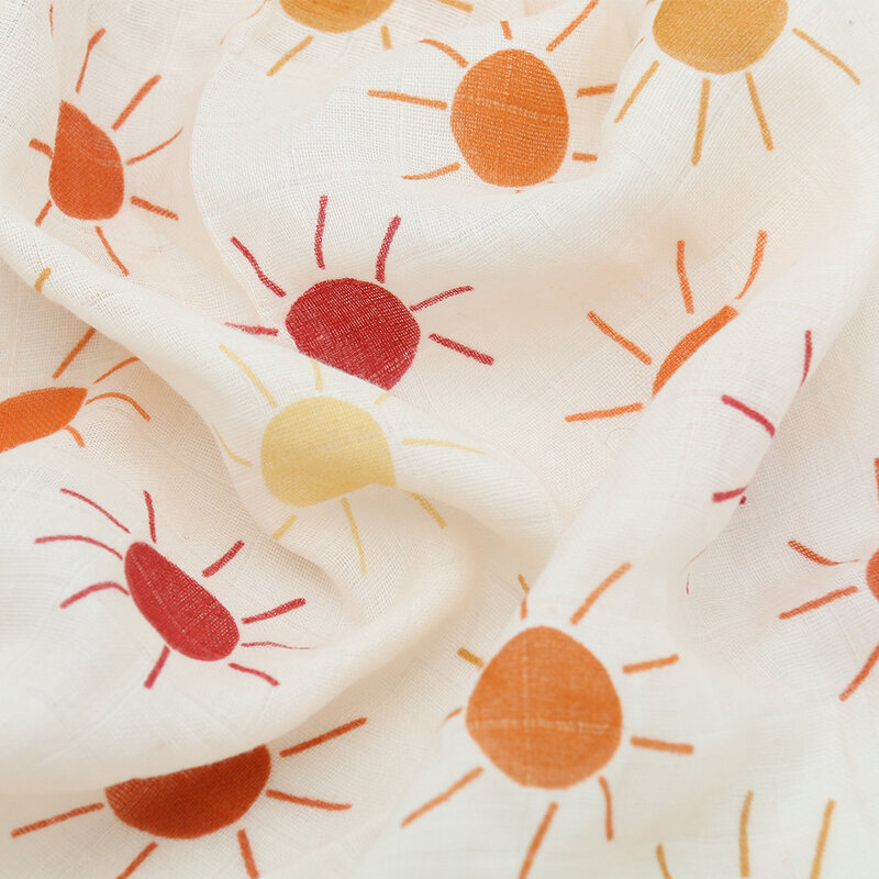 100% Organic Cotton Muslin Swaddle Receiving Baby Blanket Bedding Sheet 120x120cm 20-Pcs