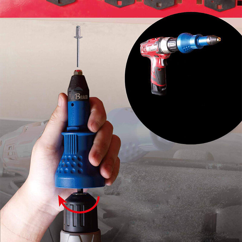 High Electric Rivet Nut Gun Riveting Tool Cordless Riveting Drill Adaptor Insert Nut Tool Riveting Drill Adapter Dropshipping