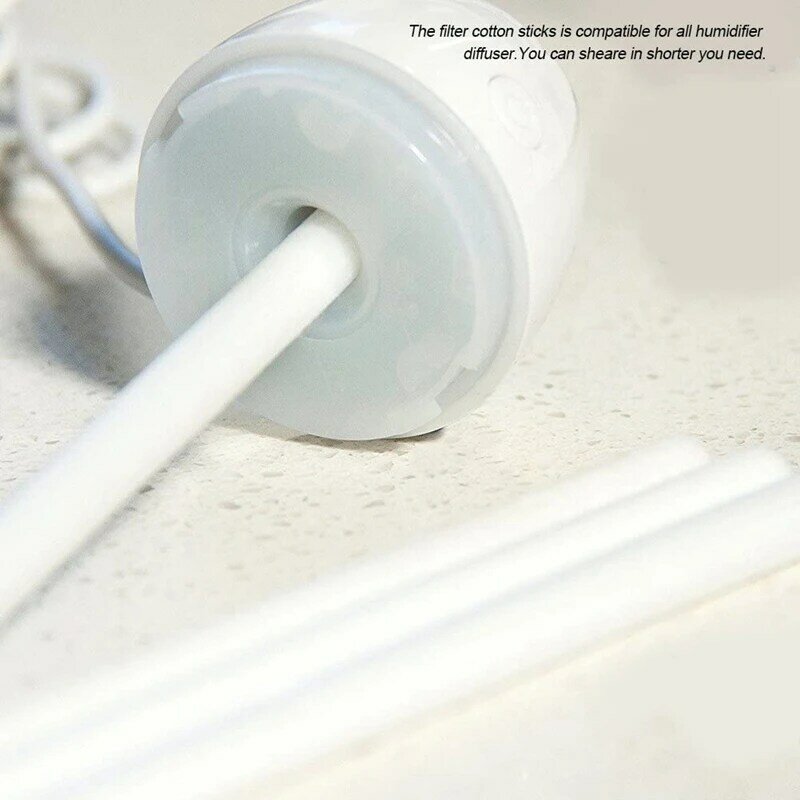 40 pçs cotonete de algodão filtros recarga varas wicks substituição para portátil pessoal usb alimentado umidificadores aroma maker