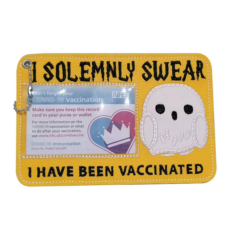 Nieuw Leuke Reagens Card Protector Met Transparant Venster Draagbare Vaccinatie Kaart Beschermhoes Multipurpose 1/2Pcs