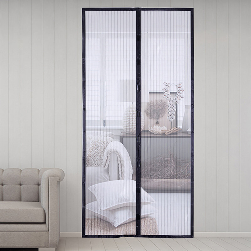 Magnetic Attractable Anti Fly Mosquito Insect Curtain Soft Frame Screen Window Mesh Net Automatic Closing Door Screen