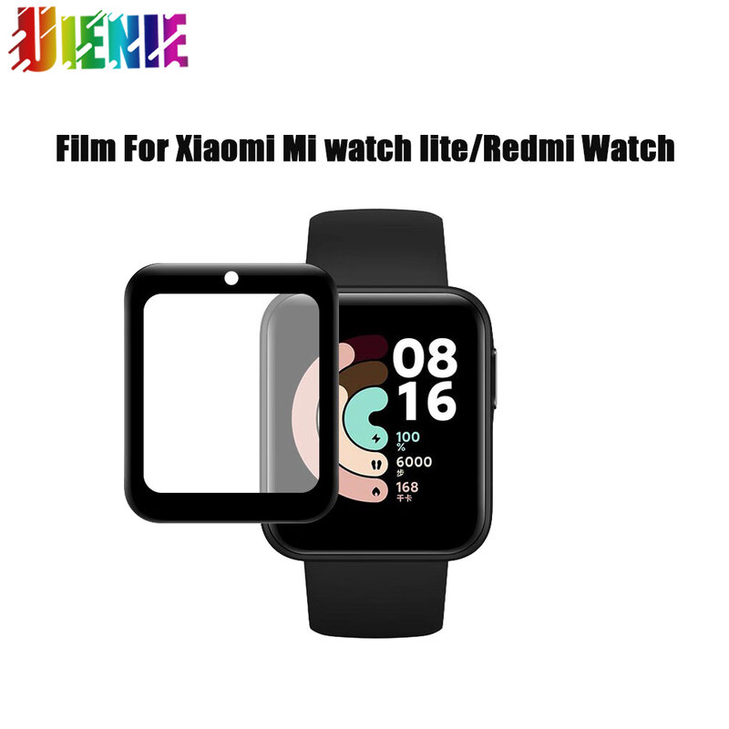 Película protectora de borde curvo 3D para Xiaomi Mi watch lite, funda protectora de pantalla completa para Redmi Watch, cubierta protectora de pantalla