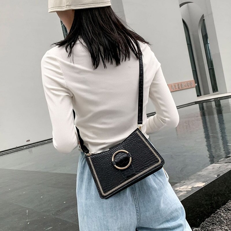 Vrouwelijke Tassen Koreaanse Versie Schoudertas Wilde Kleine Vierkante Messenger Bag Voor Vrouwen 2020 Nieuwe Mode Herfst Winter Handtassen