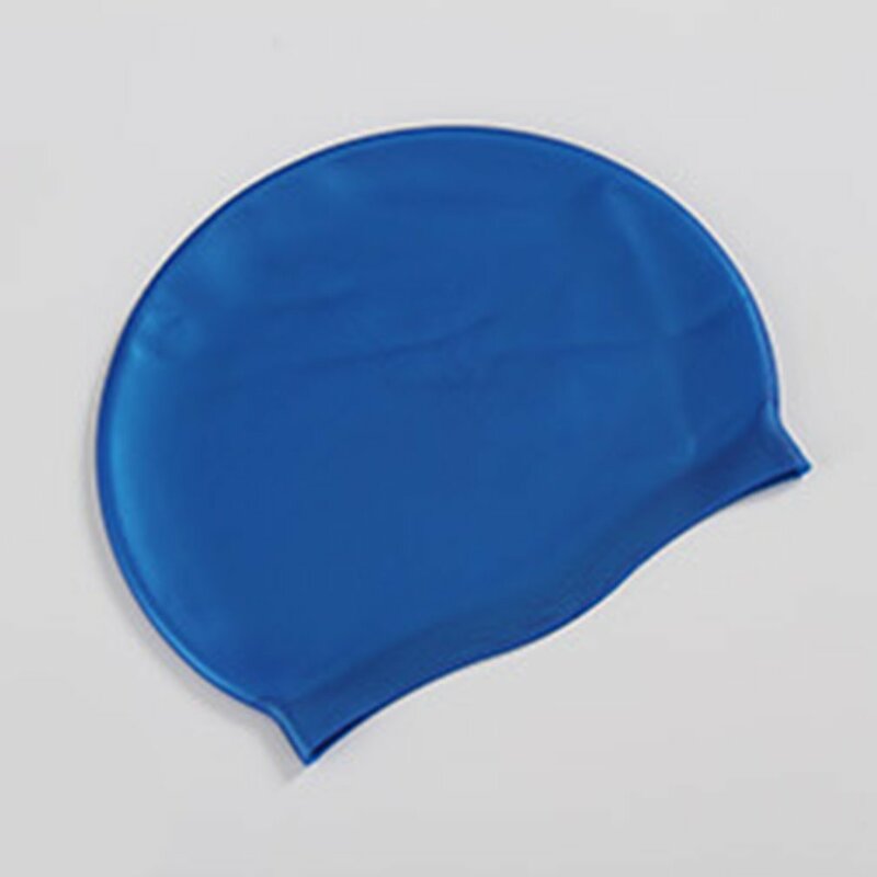 Topi Renang Silikon Lembut Tahan Air Topi Pelindung Telinga Rambut Panjang Olahraga Kolam Renang Topi Renang untuk Pria & Wanita Dewasa