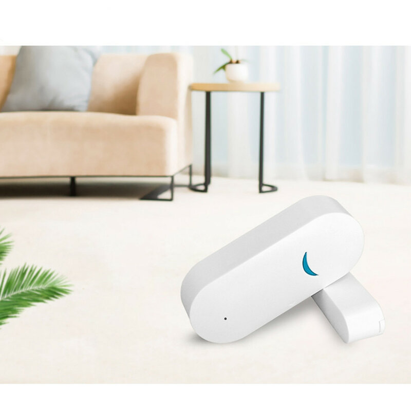 Tuya-sistema de alarma de seguridad inteligente para el hogar, Detector de Sensor de puerta y ventana con WIFI a través de la aplicación Compatible con Amazon Alexa y Google Home