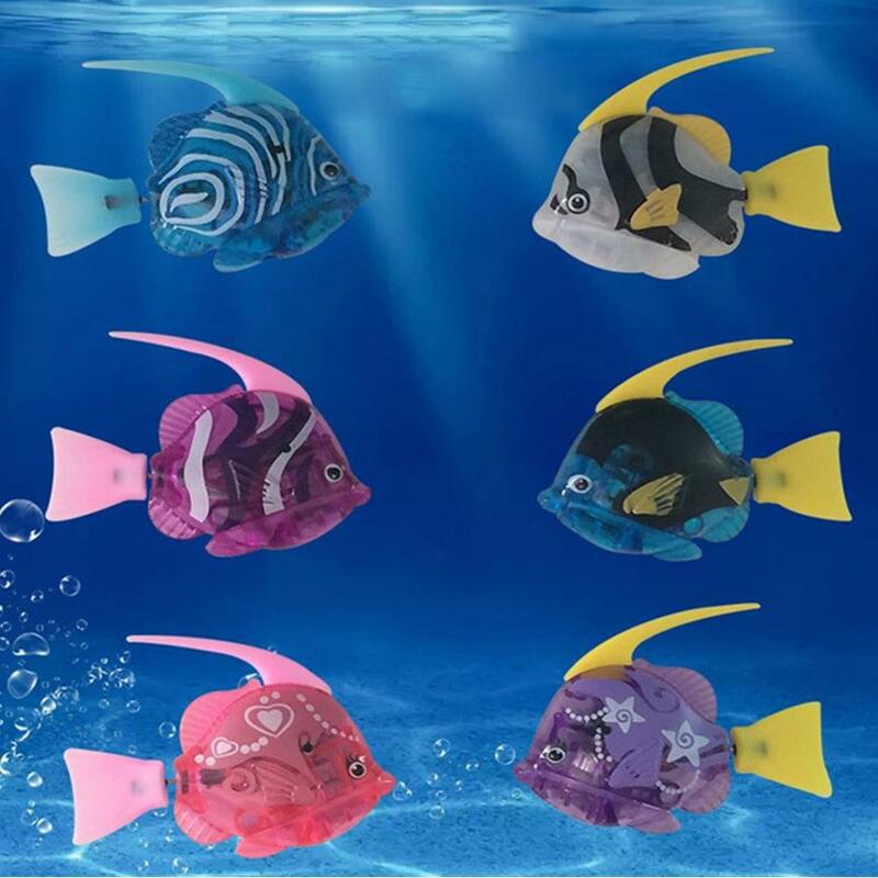 Peixe elétrico animais de estimação peixes nadar no tanque de água banheira brinquedo falso peixe eletrônico brinquedos de banho brinquedo de pesca de peixes decoração