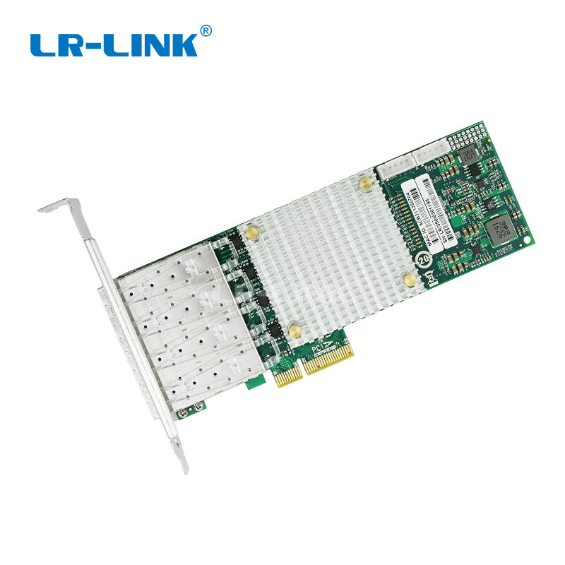 Adaptateur réseau Ethernet en Fiber, Intel I350 BasedPCIe x4 100FX Quad Port SFP (4 x SFP), LR-LINK