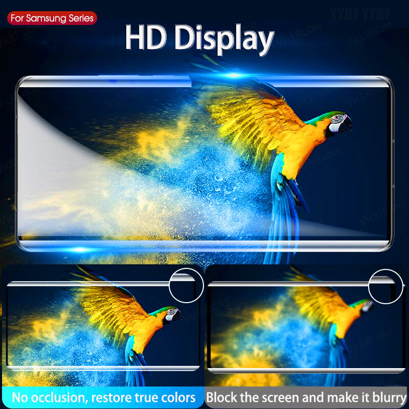 1000D UV Tempered Glass For Samsung S21 S8 S9 S10 S20Plus S10E Screen Protector For Samsung Note 20 Ultra 8 9 10 5G Accessories