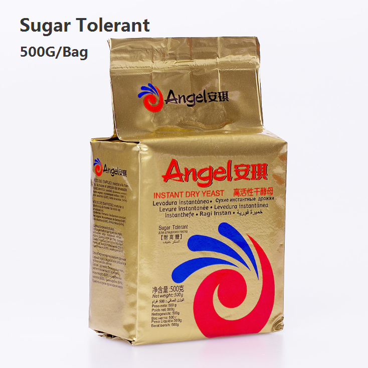 Levadura seca instantánea tolerante al azúcar, 100g, 500g, para fermentación de harina, para hornear, pan, Ángel