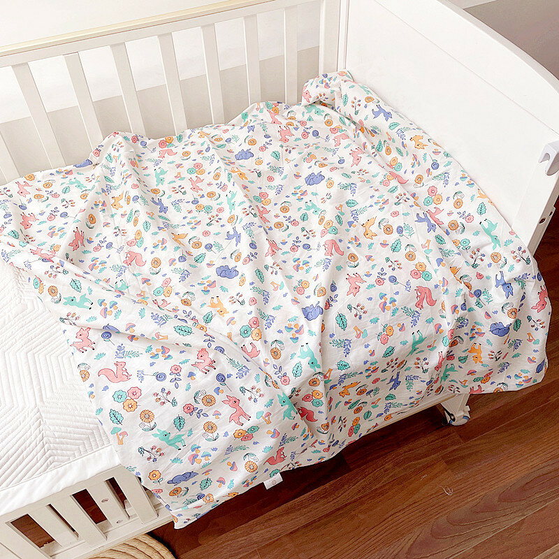 120*100CM Cotton Children's Duvet Cover Cartoon Bedding Kindergarten Quilt Cover Bedclothes Comfortable Household