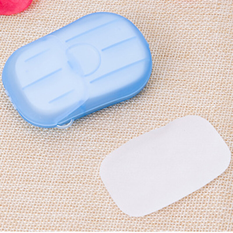 20PCS Portable Disposable Soap Paper Travel Soap Paper Washing Hand Bath Clean Scented Slice Sheets Mini Paper Soap Dropshipping