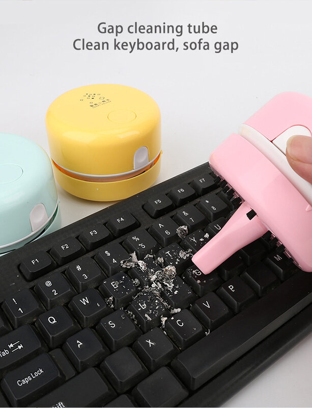 Настольный портативный мини-пылесос с клавиатурой