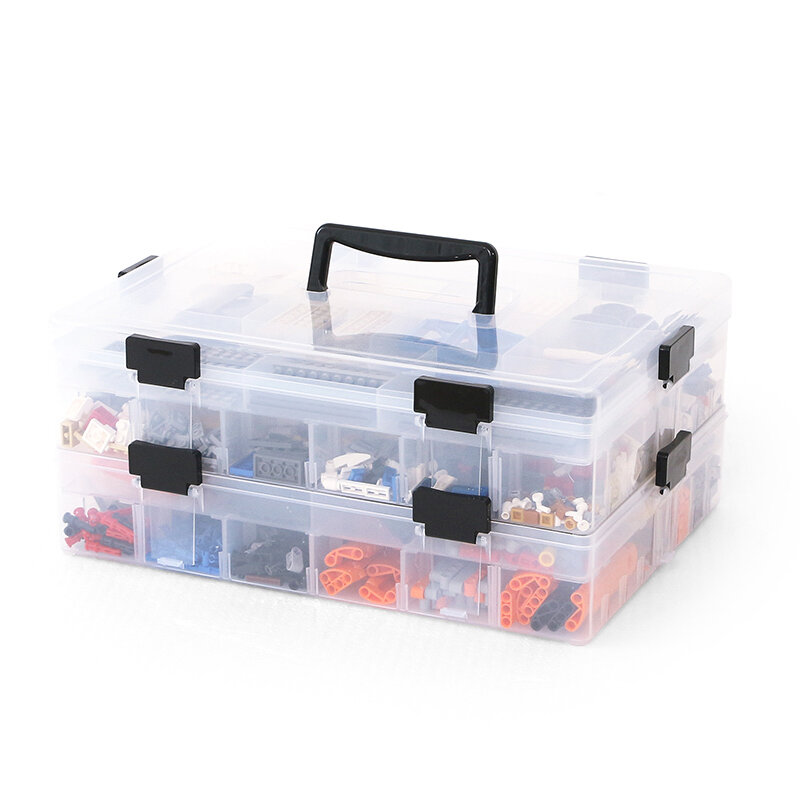 ของเล่น Organizer คอนเทนเนอร์ LEGO Building Block กล่อง Organizer สำหรับของเล่นเด็กพลาสติกเครื่องประดับเครื่องมือก...