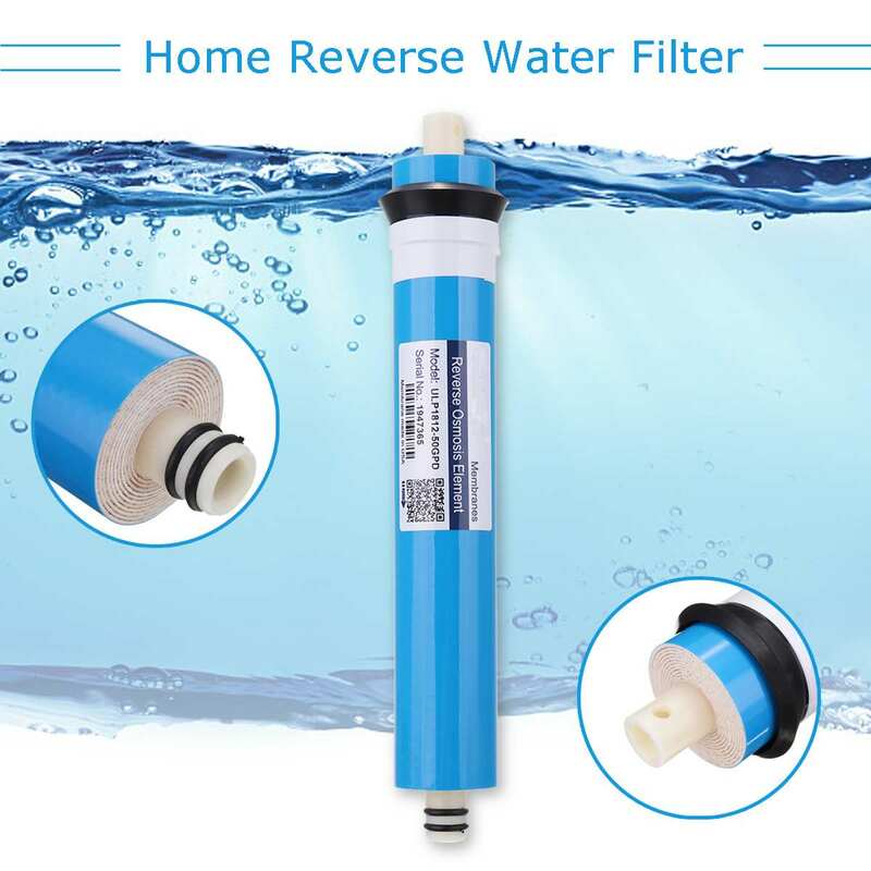Membrana RO de ósmosis inversa, filtro de agua de repuesto, purificador de agua potable, 50/75/100/125/400GPD