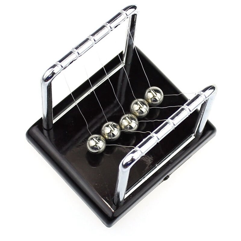 ลูกตุ้มNewton Ballฟิสิกส์วิทยาศาสตร์อุปกรณ์เสริมโต๊ะของเล่นNewton "S Cradle Steel Balance Ballเด็กEarly Educationของเล่นของขวั...