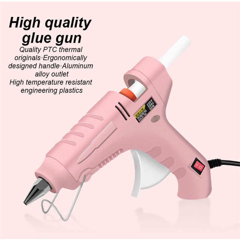 20W High Temp Heater Melt Hot Glue Gun Home DIY Repair Tool Use 7/11mm Glue Sticks Heat Mini Gun Electric Repair Tool 4.2V