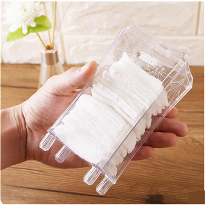 Transparent Cosmetic Bag Women Travel Makeup Cases Organizer Storage Box Pouch Toiletry Cotton Pad Holder Hot Sale Make Up Bag