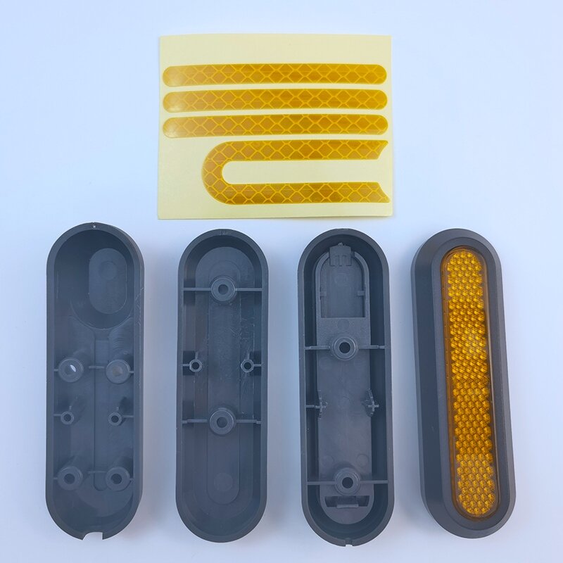 Funda protectora para rueda de patinete eléctrico Xiaomi Pro 2/1S/M365, piezas reflectantes de seguridad delanteras y traseras