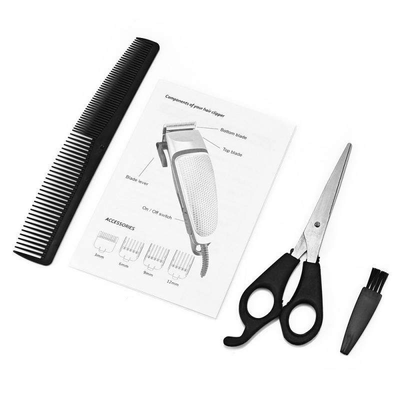 Kemei Men Electric Hair Clipper Kit Carbon Steel Blade Professional Noise Reduction Trimmers Hair Cutting Machine KM-4639
