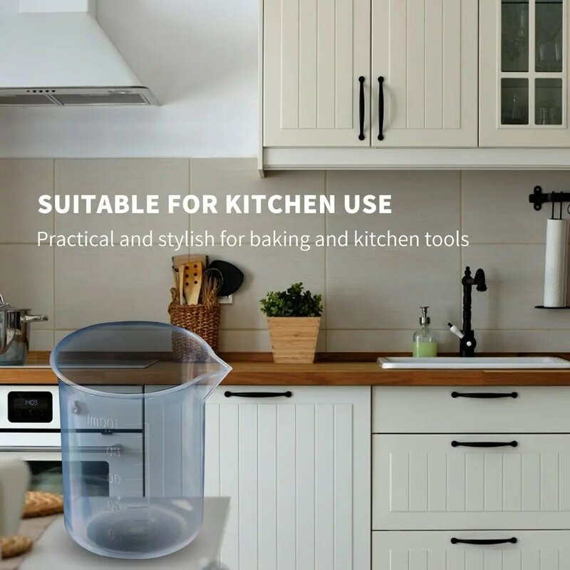 Praktische 100Ml Transparante Beker Schaal Plastic Maatbeker Gereedschap Voor Thuis Bakken Keuken Gereedschap