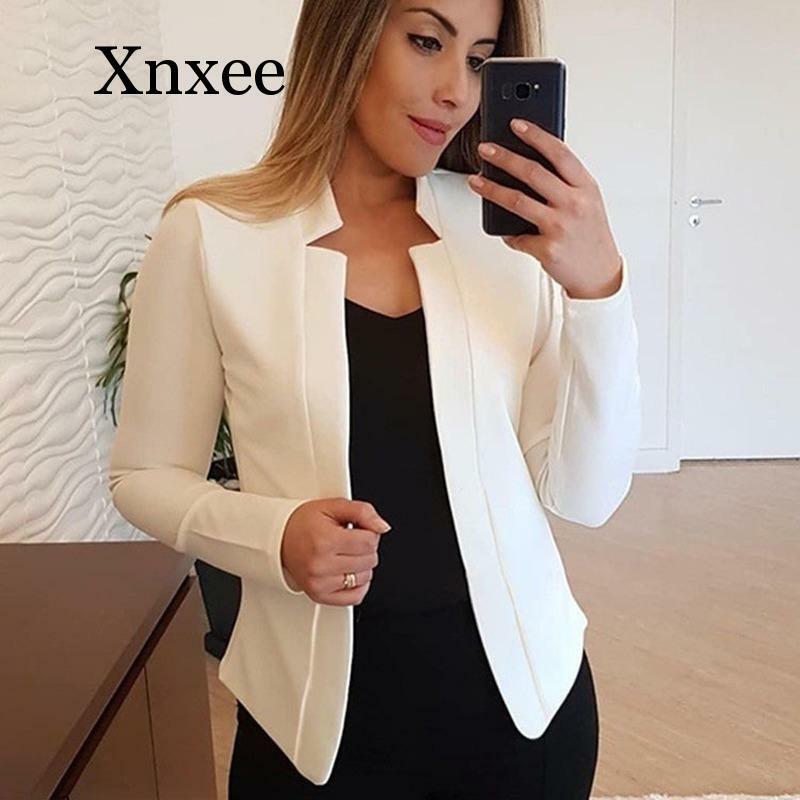 Autumn Women Candy Colors Blazers and Jackets Work Office Lady Suit Slim Business Female Blazer Coat Plus Size S-5XL loose