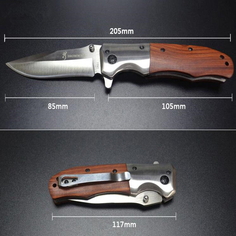 Couteaux pliants multifonctionnels, nouveau couteau tactique à fruits pour la survie sauvage, haute dureté, DA51, 2021 HW171