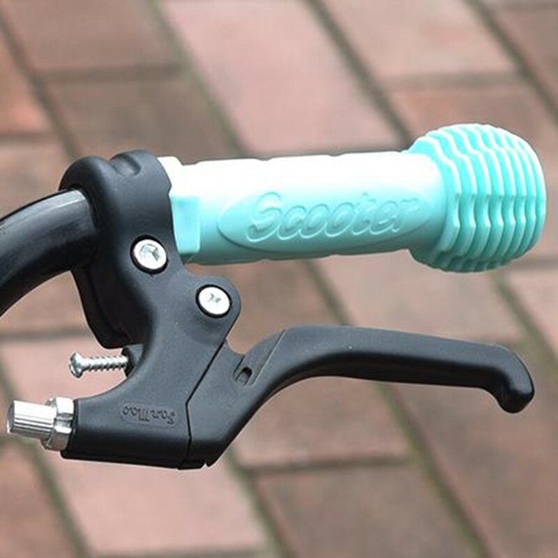Empuñaduras de goma para manillar de bicicleta para niños, 1 par, barra de manejo de ciclismo, antideslizante, resistente al agua