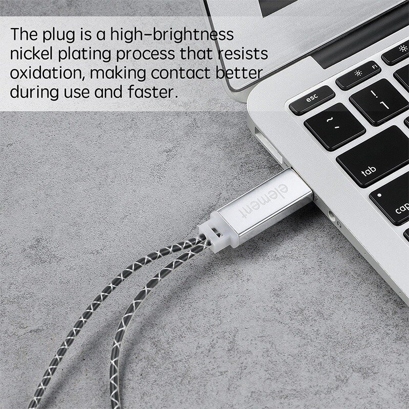 ELEMENT MIDI Kabel zu USB IN-OUT Konverter, professional USB MIDI-Interface mit Anzeige Licht FTP Verarbeitung Chip Metall Shell