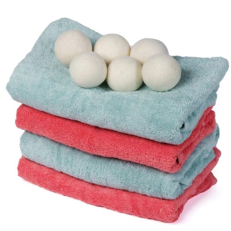 Sfere per asciugatrice in lana calda ammorbidente riutilizzabile lavanderia 5cm palla per lavanderia sfere per lavaggio domestico palline per asciugatrice in lana accessori per lavatrice
